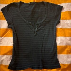 Brandy Melville Striped Baby Tee